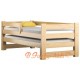 Cama nido de madera maciza con cajón y colchón Pablo 190x80 cm