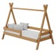 Cama infantil de madera de pino macizo TIPI 180x80 cm