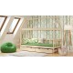 Cama infantil de madera de pino macizo Casita 180x80 cm