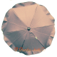 Parasol sombrilla para carrito titanio