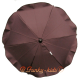 Parasol sombrilla para carrito marrón 38