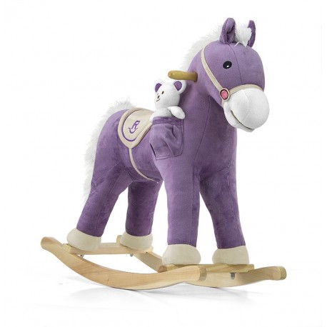 Caballo balancín Pony púrpura